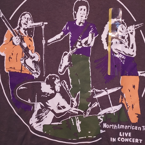 The Who Band Graphic T Shirt Mens Small Short Sleeve Gray North American Tour - Picture 3 of 8